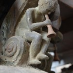 Große Glocke von Marling - Detail der Glockenkrone: Engel mit Posaune