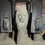 Kluane Glocke von Marling - Detail der Glockenkrone Löwenkopf